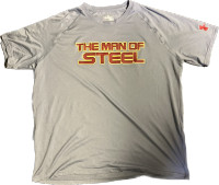 Under Armour Large Superman Man of Steel Tech Tee