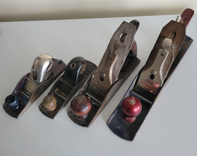 Vintage Early 1900’s Cast Iron Hand Block Planes Set of 4 in Arts & Collectibles in Edmonton