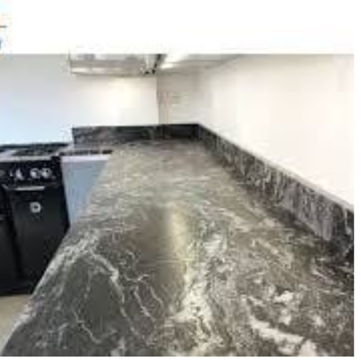 Premium Black Marble-Look Quartz Countertop | Bold & Elegant, View more