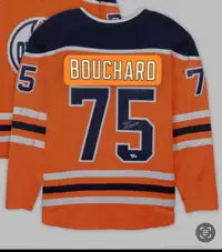 Evan Bouchard autographed jersey with COA from Fanatics