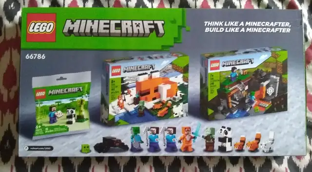 LEGO Minecraft 3 in 1 Adventure 476 Pcs Gamer Gift Set  6678663240706329091121