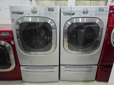 OAKVILLE! - WOW LG 27" Grey Frontload Washer & Electric Dryer W/, View more