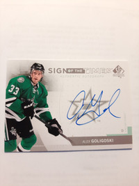 Alex Goligoski 2013-14 SP Authentic - Sign of the Times #SOT-AG