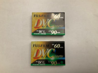 DVC fujifilm mini digital video cassettes (2 available)