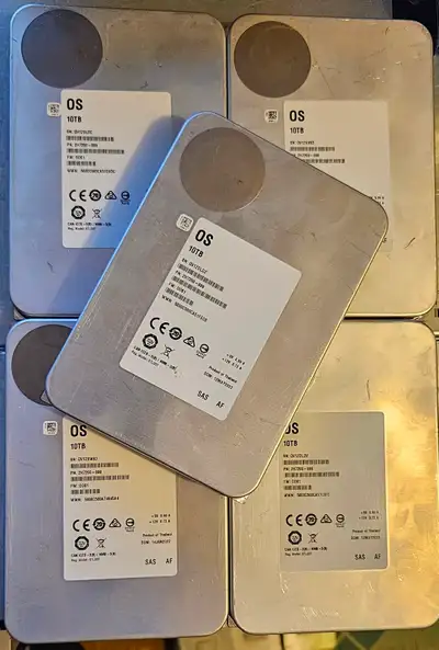 10TB 7.2k 3.5" 12Gbps SAS HDD Enterprise Grade Hard Disk Drive, View more