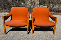 2 Vintage Danish Modern MCM chairs. $250 each