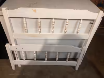Used Twin Headboard and footboard needs to be repainted Twin mattress comes with it $20 or best offe...