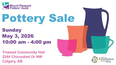 MountPleasantPottersGuild annual Spring Sale, View more