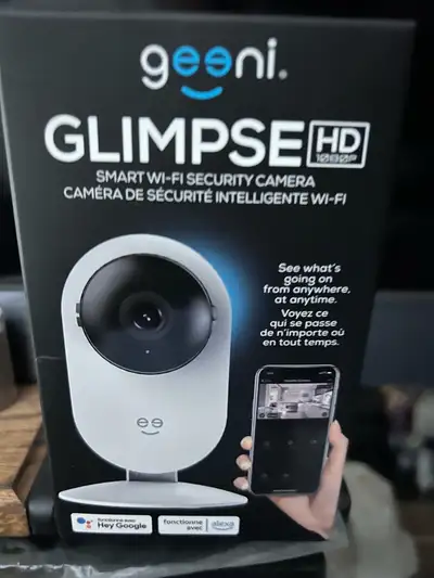 New unopened easy set up receive video and audio live notifications and pictures. Motion activated d...