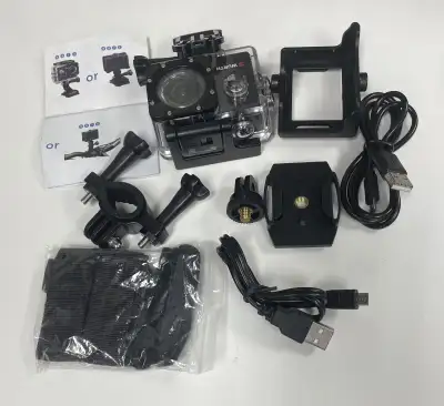 Motorcycle Helmet Camera 4K Go Pro Sports Submersible Video Extreme Depotiva D Waterproof Outdoor Cy...