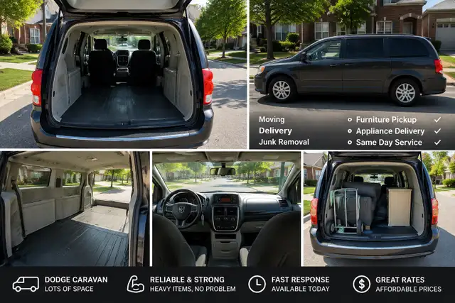 Van Available Today – Moving, Delivery & Junk Removal