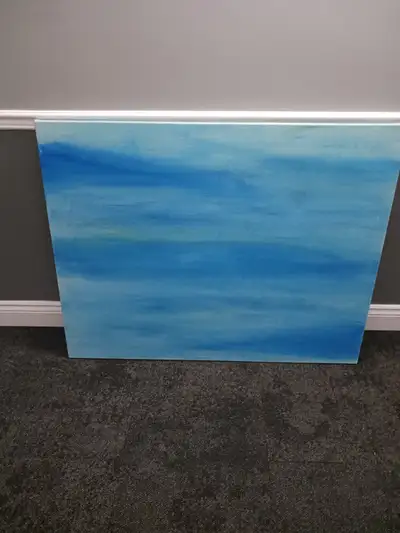 Blue Sky X-Large Canvas. 48 inches x 38 inches. Very versatile and calming.