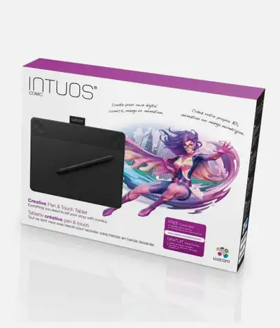 Wacom Intuos Comic M Pen & Touch Manga illustration , View more