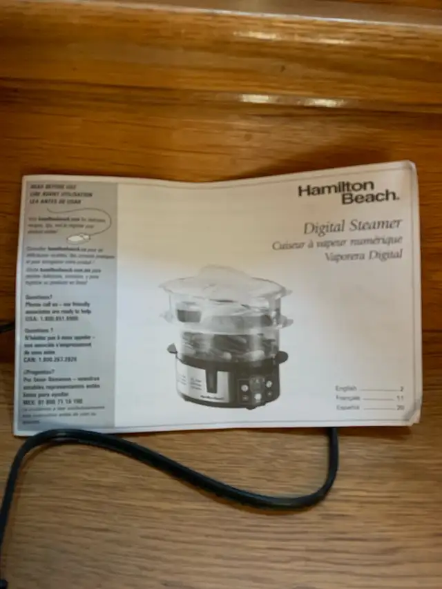 Hamilton Beach Digital Steamer65048384140161123