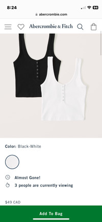 Abercrombie & fitch tanks 