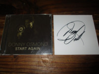 DONNY OSMOND *AUTOGRAPH* CD "START AGAIN"! BRAND NEW SEALED! $29