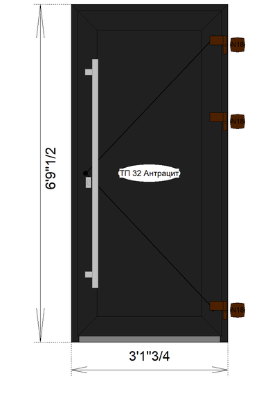 Premium Front Door – Anthracite | European Quality, View more