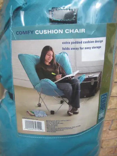 Equip Your Space Comfy Cushion Chair - Teal, View more