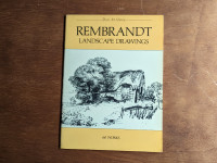 Rembrandt Landscape Drawings Vintage Art Book
