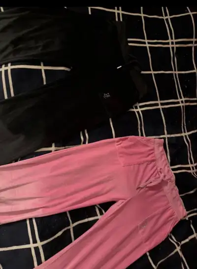 juicy couture track pants black & pink, View more