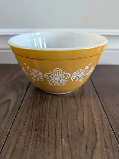 Vintage Pyrex Butterfly Gold Small Bowl, View more