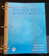 An Introduction to Psychological Science 3th Canadian Edition