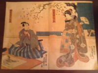 Divers estampes japonaises, unique, diptyque, triptyque..