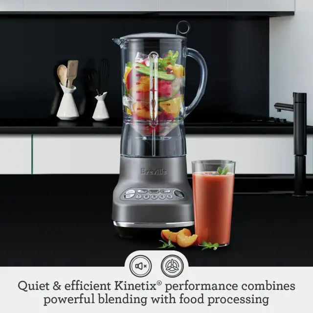 Breville BBL620SIL1AUS1 Fresh & Furious Blender, Silver in Processors, Blenders & Juicers in Markham / York Region - Image 5