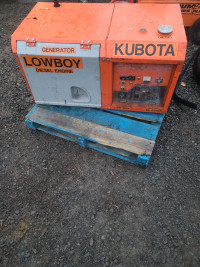 Kubota Diesel 6500 watt Generator
