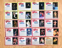 LJN TITAN SPORTS WWF WRESTLING SUPERSTARS Bio Cards