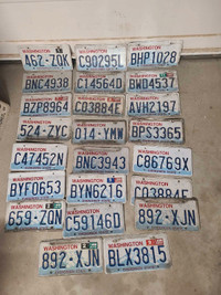 Washington state license plates