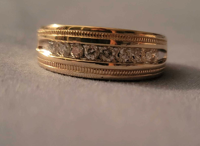 Men's .50 carat diamond wedding band in Jewellery & Watches in Saint John - Image 2