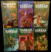 Tarzan of the Apes Paperbacks Vol 1-6(Ballantine Books 1969)Nice