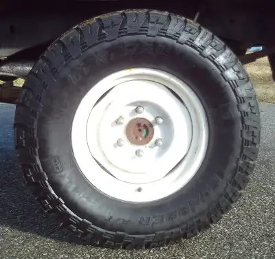 Selling a set of 4 ( 30"diameter x 10.25" wide) low mileage "Tires Only" due to installing a 4" lift...