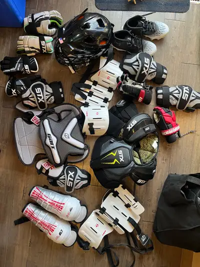 Youth Lacrosse Equipment Set + Bag – Sizes 6–10, View more