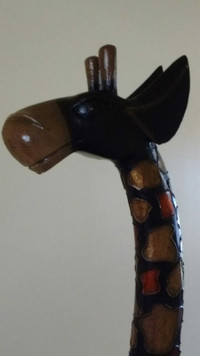 Very Tall Colourful Wooden Giraffe