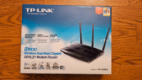 Tplink n600 ADSL2+modem wireless dual band router 