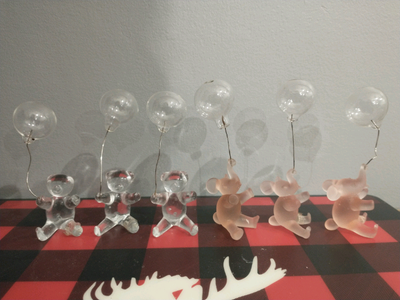 Glass Elephant with Balloon Figurines , View more