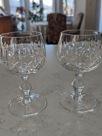 Vintage Cross & Olive Wine Glasses Set of 4