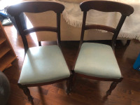 Dining room chairs with padded seats