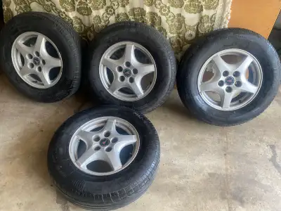 215/70R15 tires/rims Set of 4 mirage MR162 tires Montana rims 5x115 bolt pattern