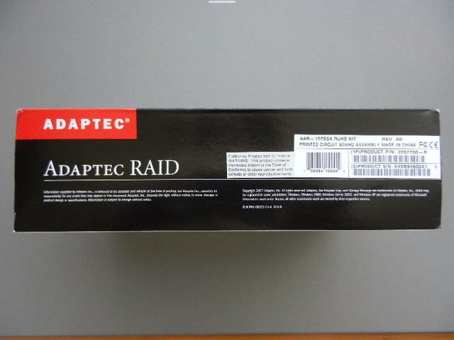 NEW ADAPTEC 1225SA eSATA PCIe RAID controller / adapter card in System Components in City of Toronto - Image 4