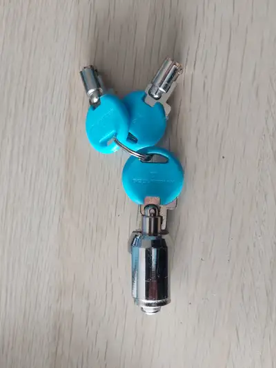 Set of Three (3) Keys with Tumbler Cylinder, View more