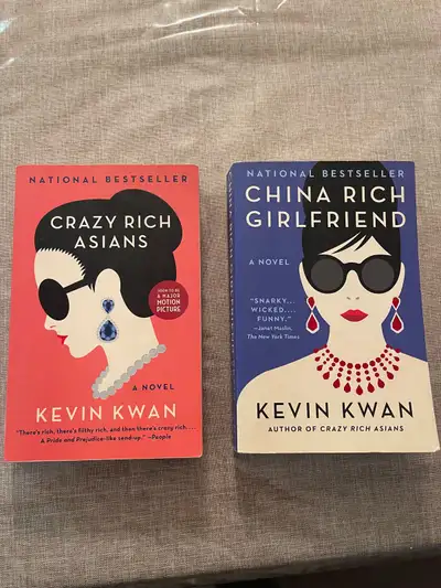 Selling first two novels in the Crazy Rich Asians trilogy by Kevin Kwan: Crazy Rich Asians and China...