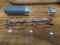 NEW Cross reading framed glasses with case +1.25