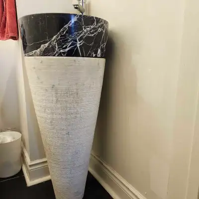 stone sink base and basin, View more