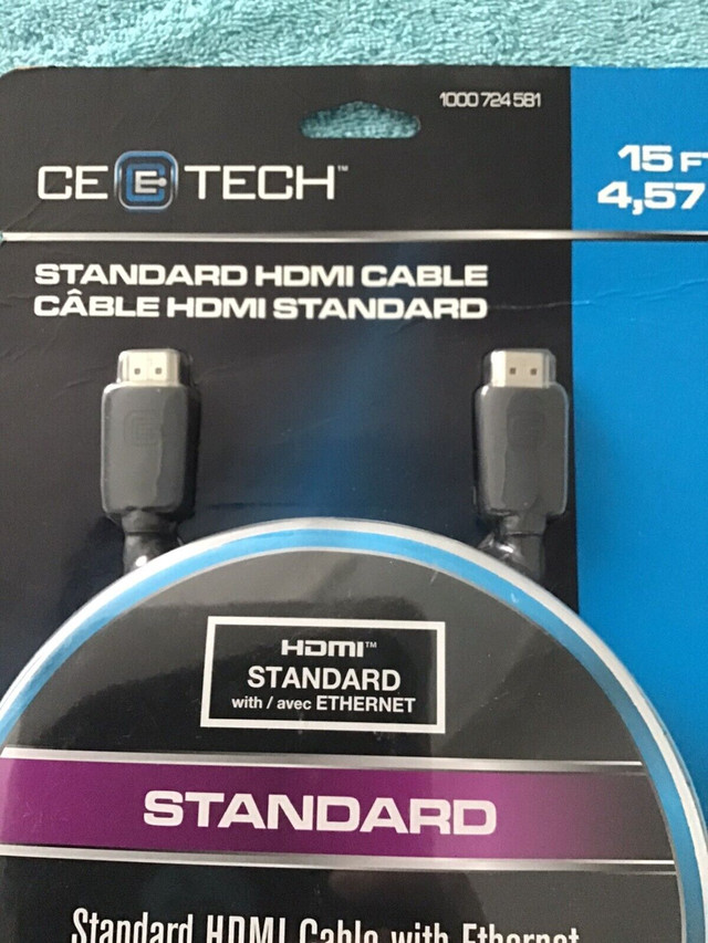 Câble HDMI standard dans Câbles et connecteurs  à Longueuil/Rive Sud - Image 3