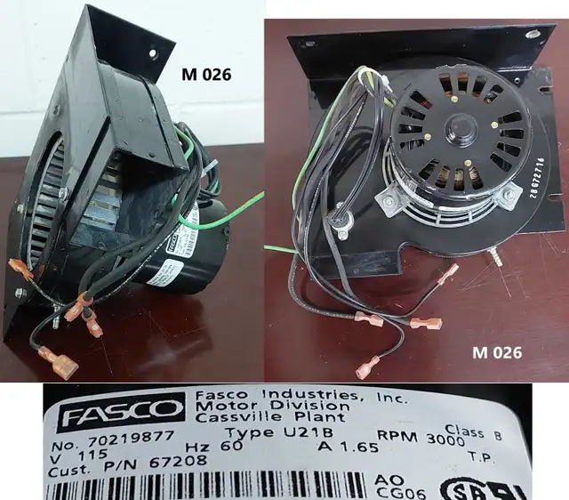 FASCO Inducer Motor – Model 70219877 (Cust. P/N 67208) -  M026 in Heating, Cooling & Air in City of Toronto - Image 5