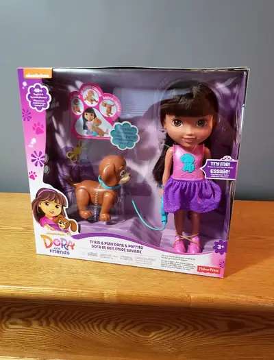 Dora And Friends Train & Play Dora And Perrito Doll - NEW, View more