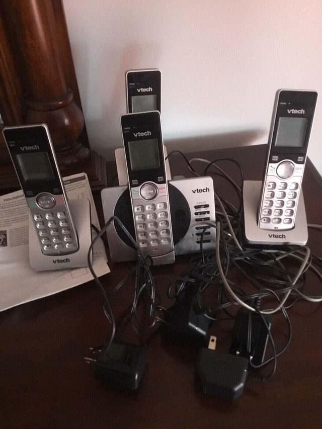 4 Téléphone sans fil VTECH  in Home Phones & Answering Machines in Saint-Jean-sur-Richelieu - Image 3